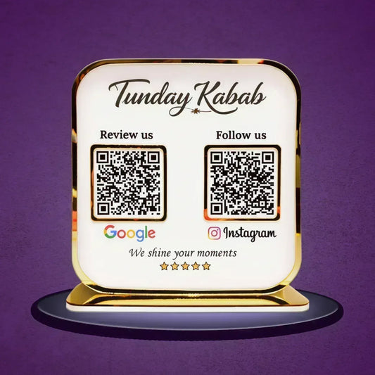 2QR Golden Premium Standee - Ventex Technology