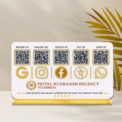 5QR Premium Standee - Landscape
