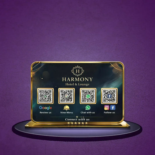 4QR Premium Standee - Landescape - Ventex Technology