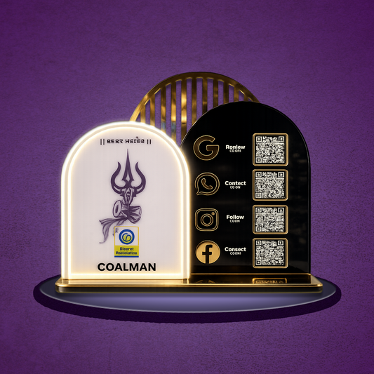 4QR Ventex Royal Standee With Neon light / Black