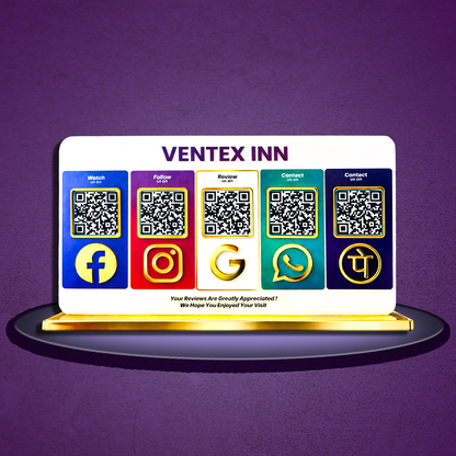 5QR Colourful Premium Standee