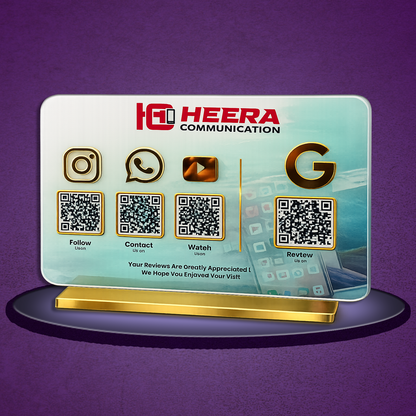 4QR Textured Standee