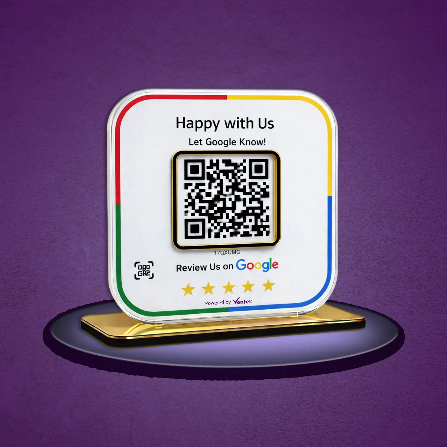 1QR Google Review Standee - Ventex Technology