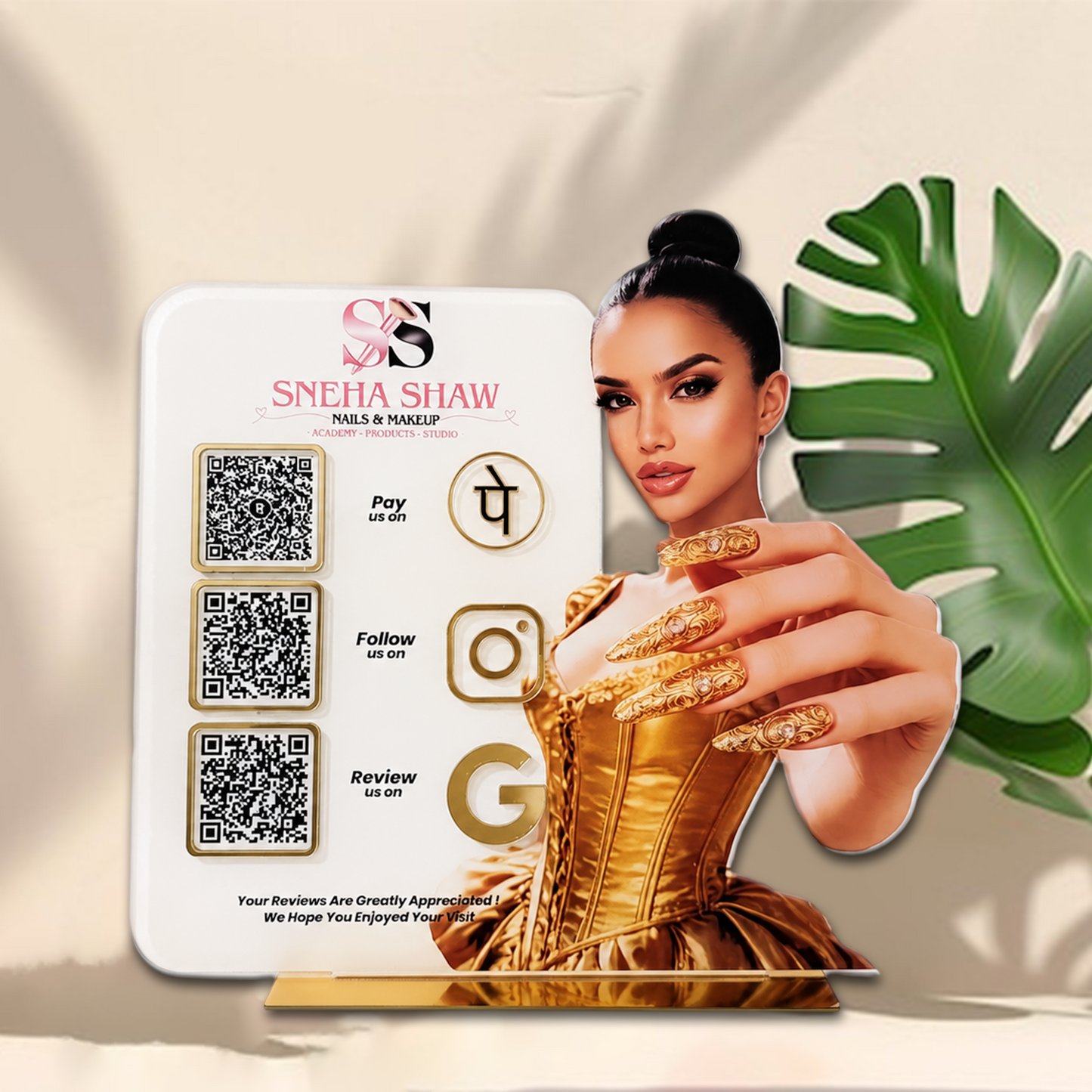 3QR Custom Standee For Nails