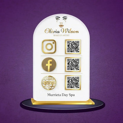 3QR Curved Standee - Portrait - Ventex Technology