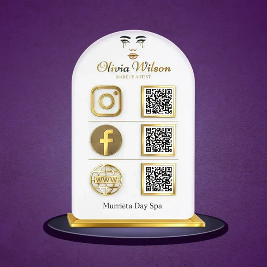 3QR Curved Standee - Portrait - Ventex Technology