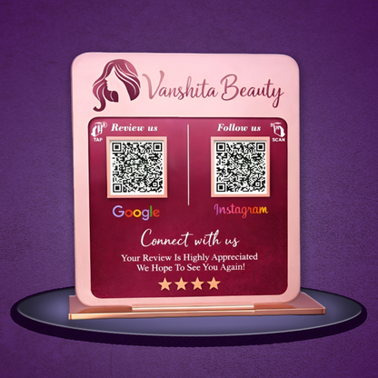 2QR Colured Standee - Square