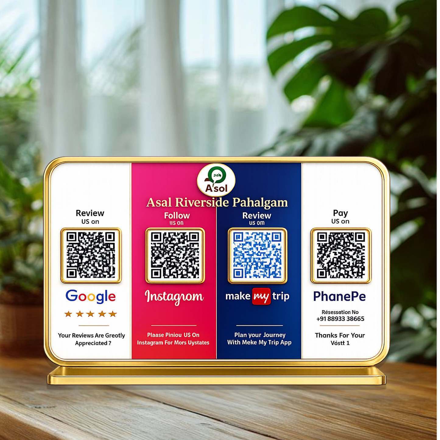4QR Premium Standee -New Social Media Edition