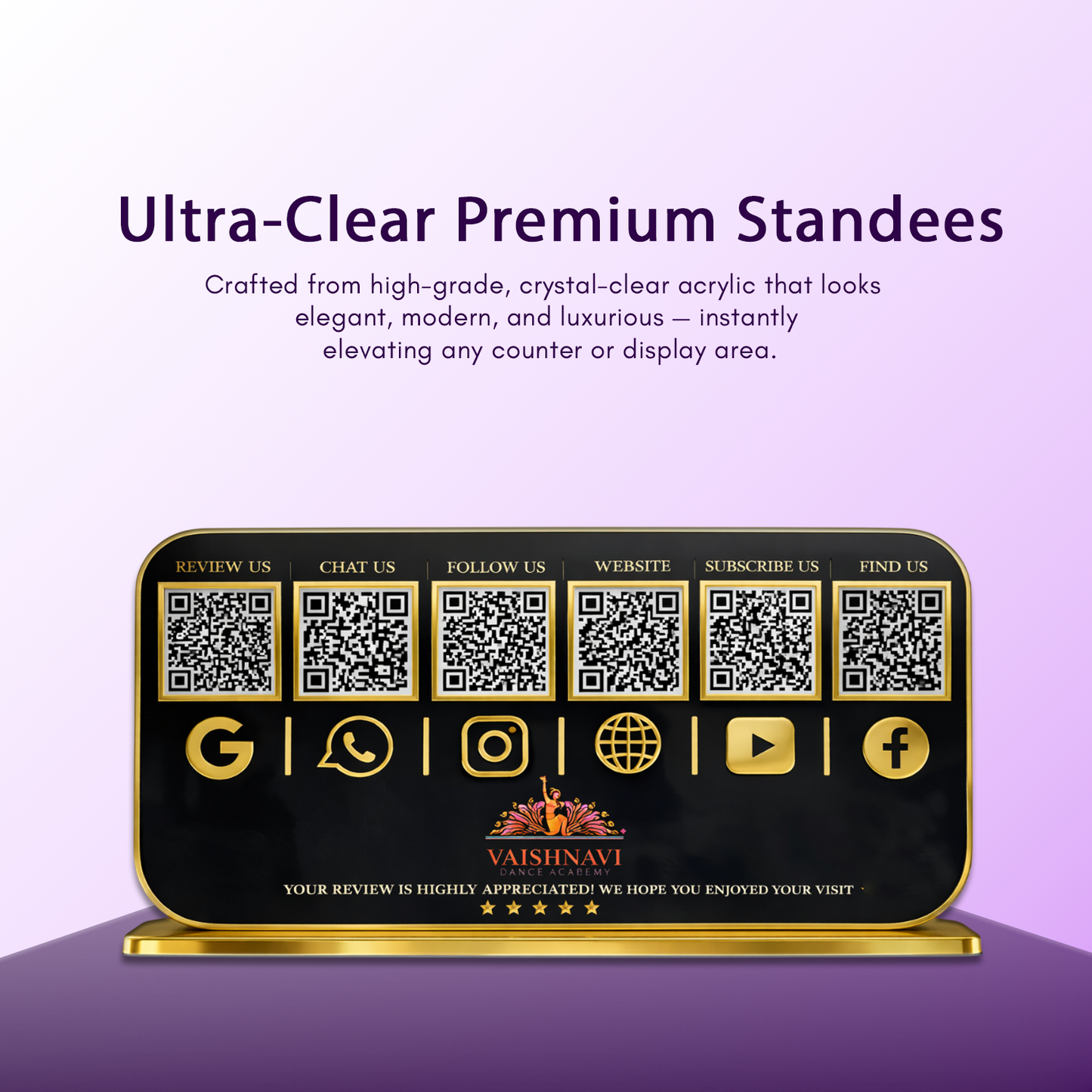 6QR Premium Standee - Landescape