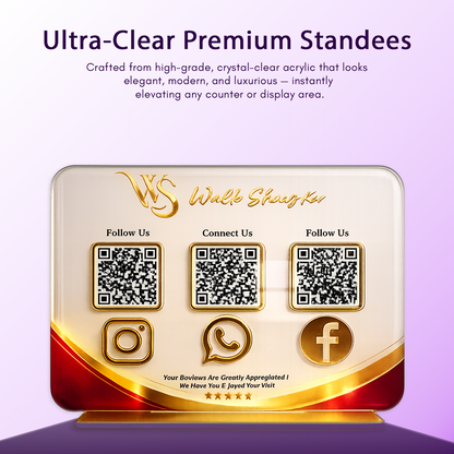 3QR Smart Business QR Standee