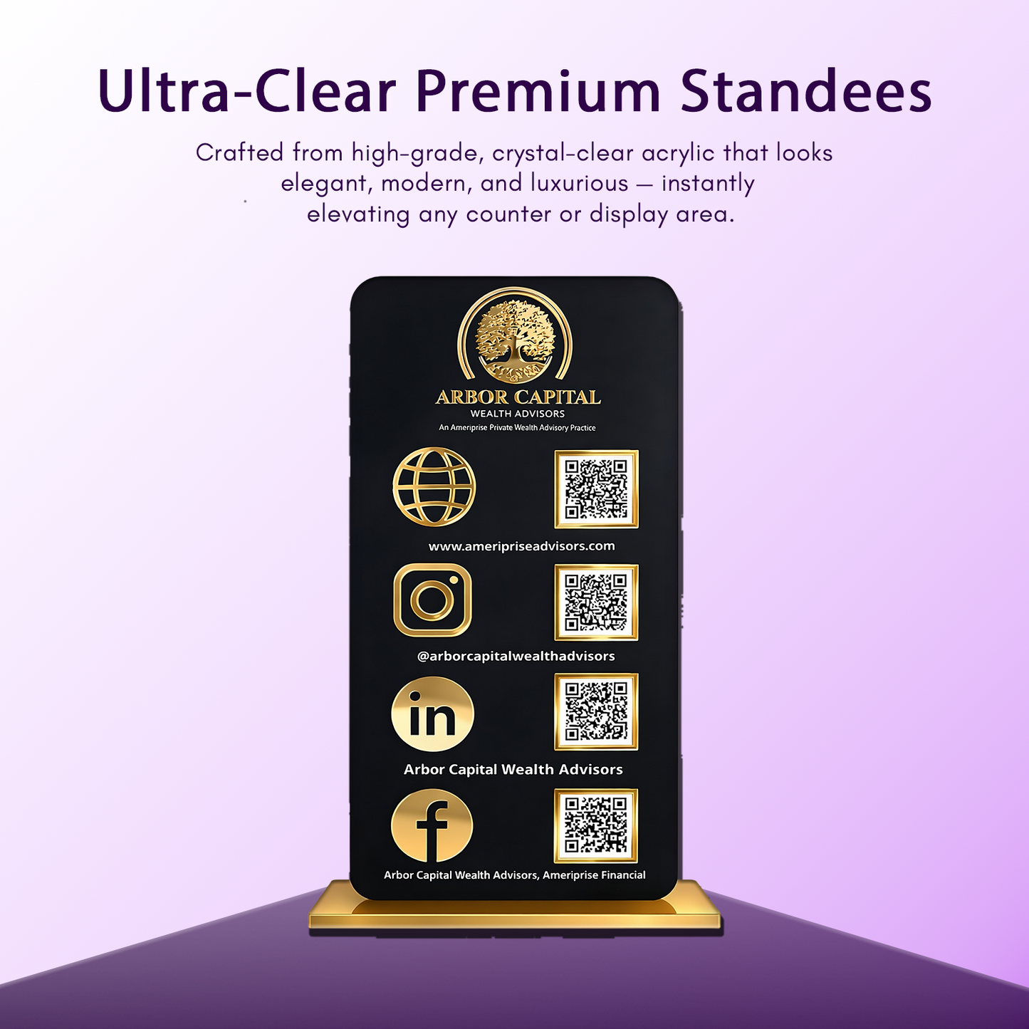 4QR Premium Standee - Portrait