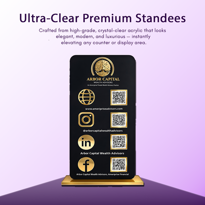 4QR Premium Standee - Portrait