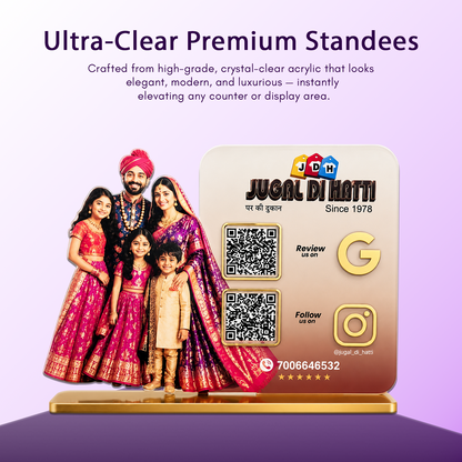 2QR Custom Standee - Cloth Shop