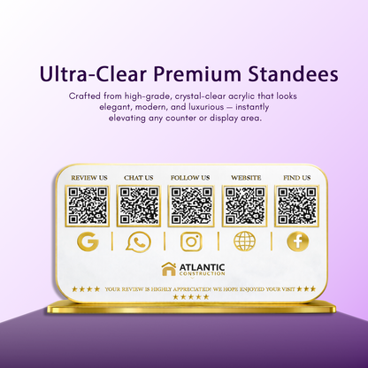 5QR Premium Standee - Landscape