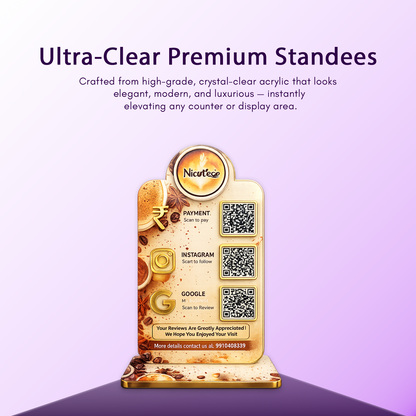 3QR Brew Premium Standee