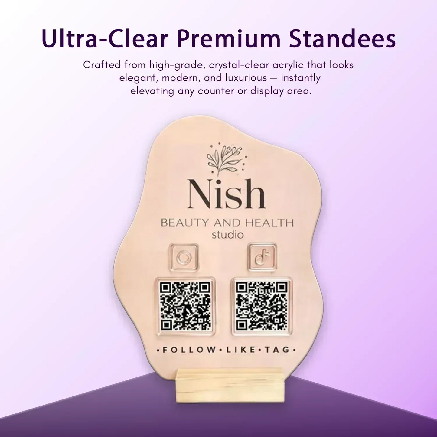 2QR Custom Standee - Ventex Technology