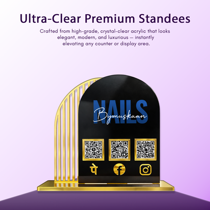 Arch Round Shaped Acrylic Standee