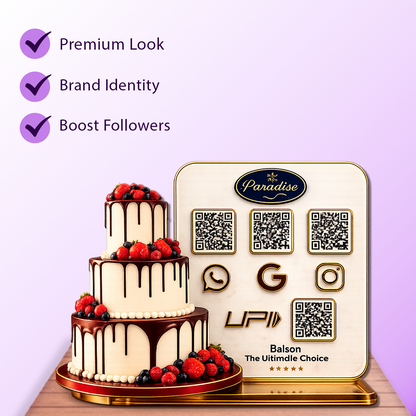 4QR Custom Standee For Bakery