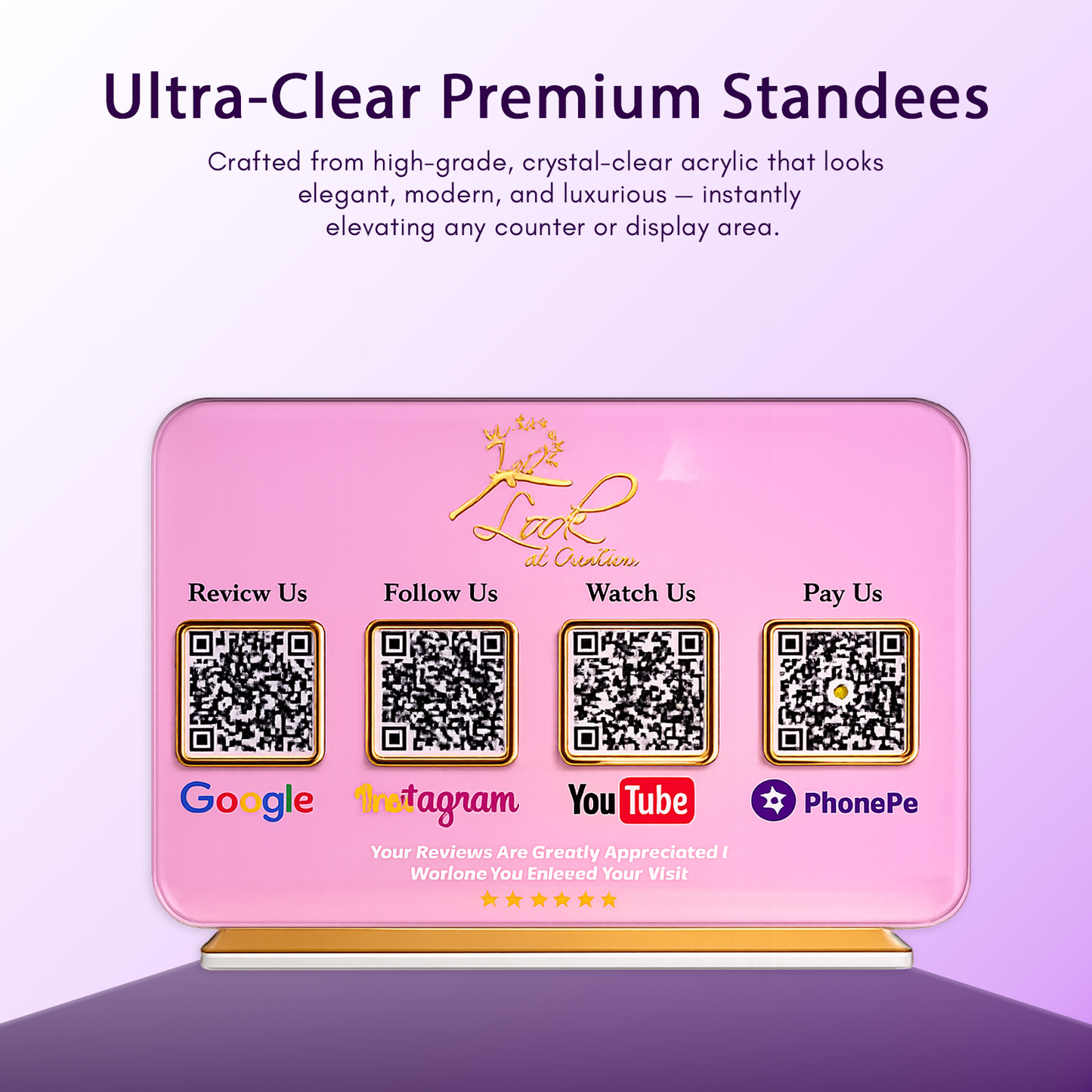 4QRp Pink Edition Premium Standee