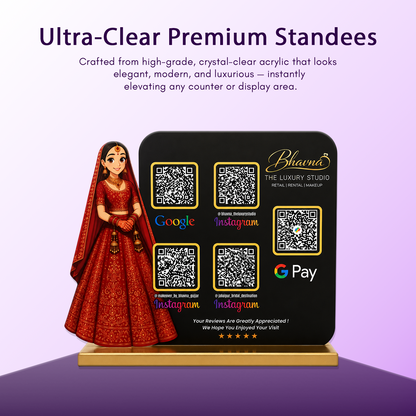 5QR Custom Standee - Makeup Studio