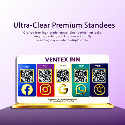 5QR Colourful Premium Standee