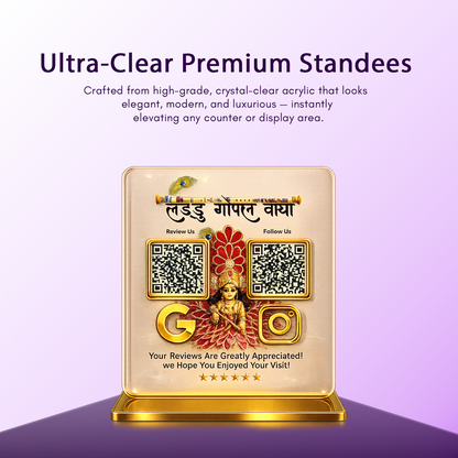 2QR Custom Premium Standee