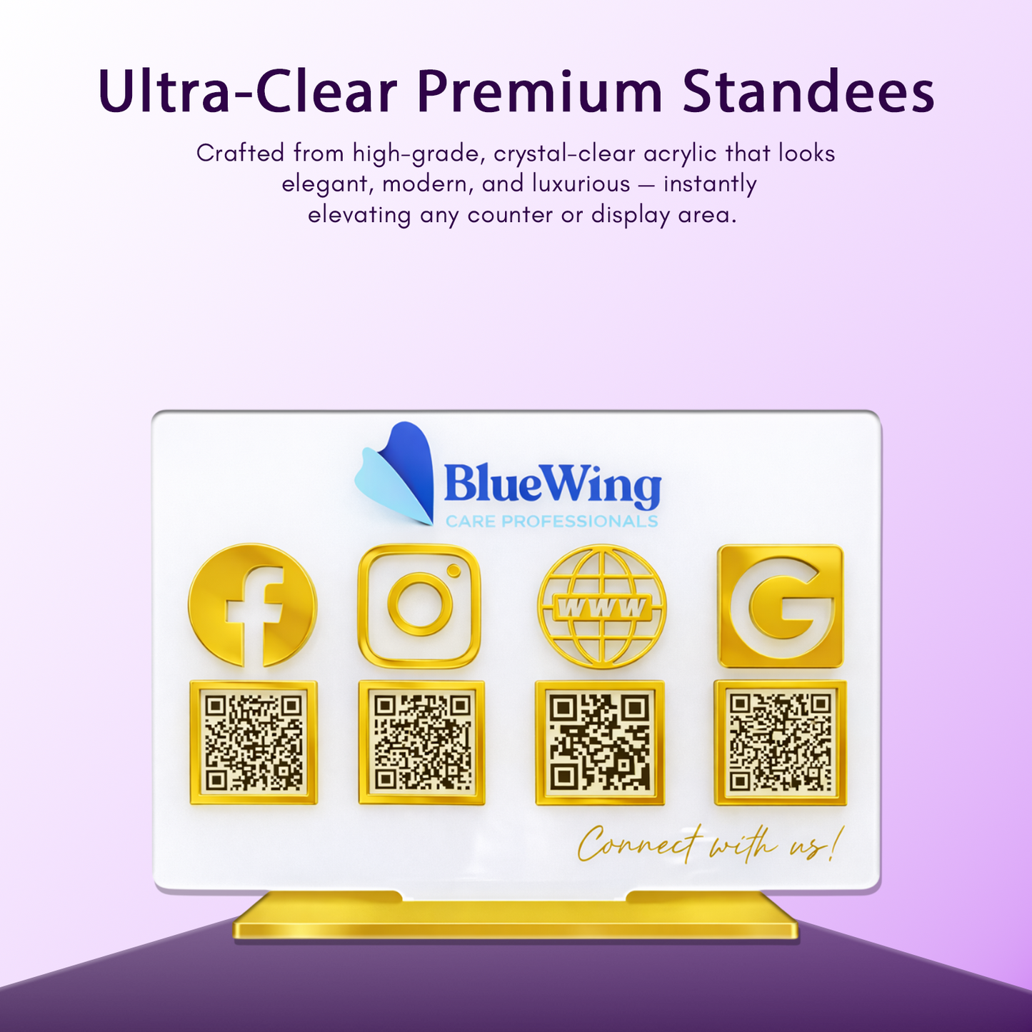 4QR New Premium Standee - Landescape