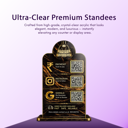 3QR Midnight Luxe Tobacco Standee  Edition