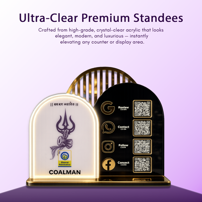 4QR Ventex Royal Standee With Neon light / Black