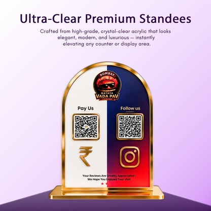 3QR Curved Social Media Edition Standee