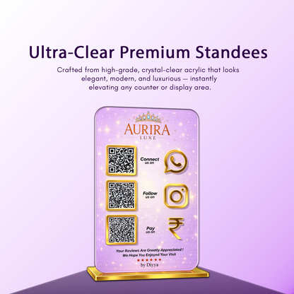 3QR Premium Custom Standee