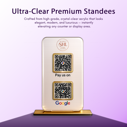 2QR Solid Colured Standee
