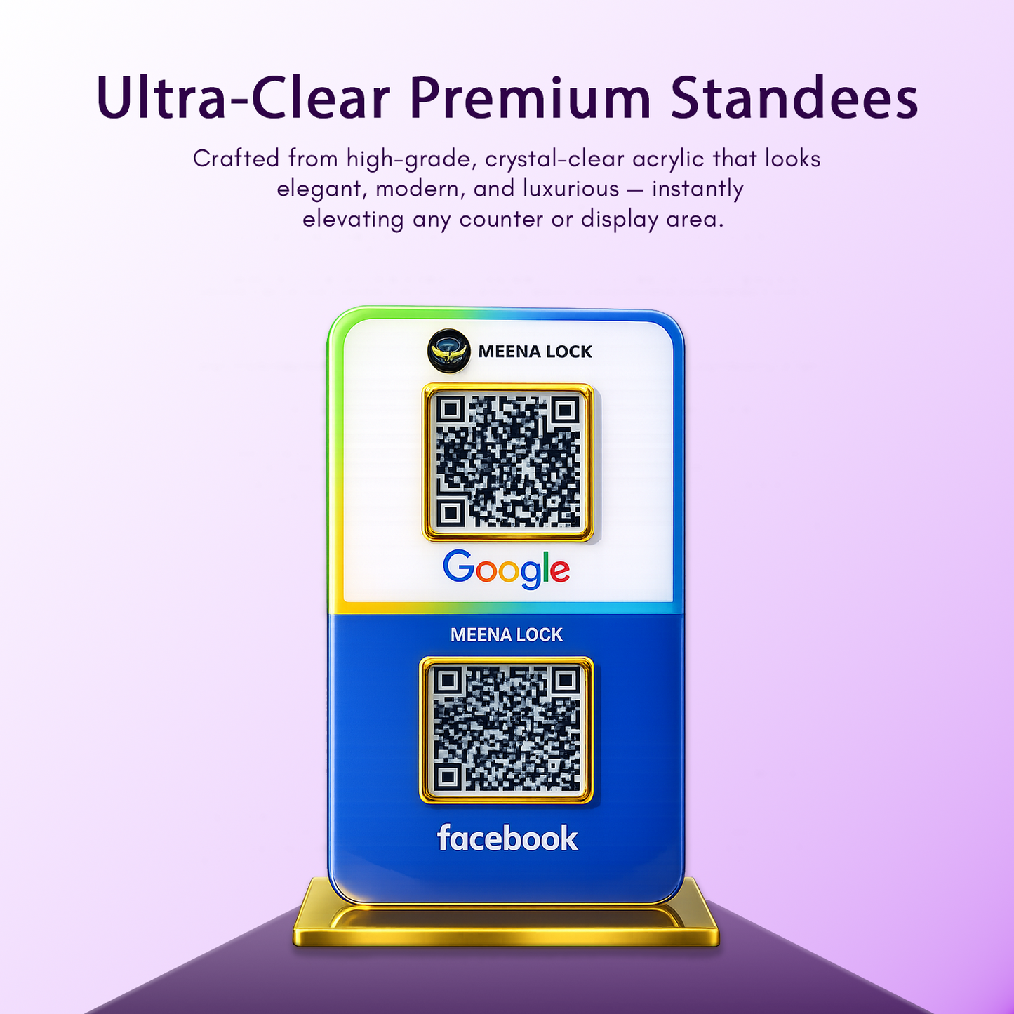 2QR Social Media Standee