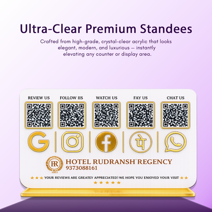 5QR Premium Standee - Landscape