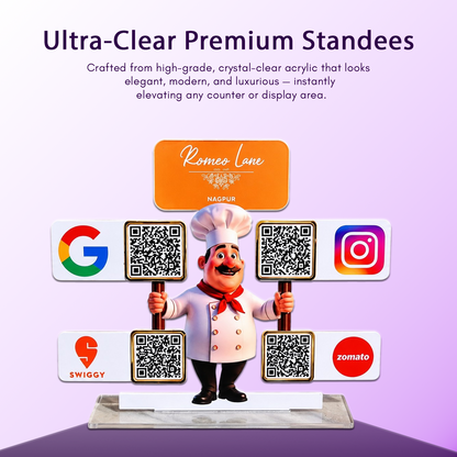 4QR Custom Standee - Chef