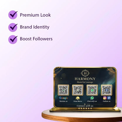 4QR Premium Standee - Landescape - Ventex Technology