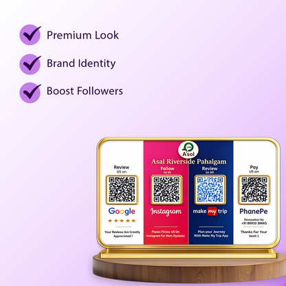 4QR Premium Standee -New Social Media Edition