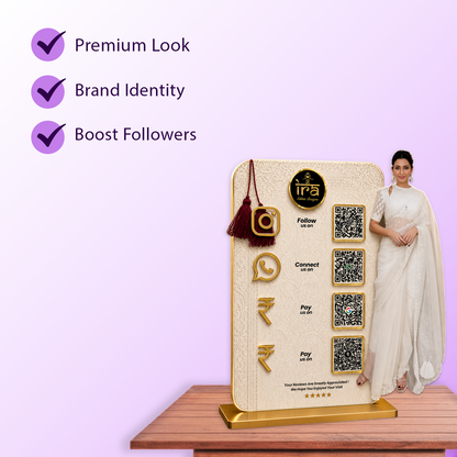 4QR Custom Standee - Saree Shop