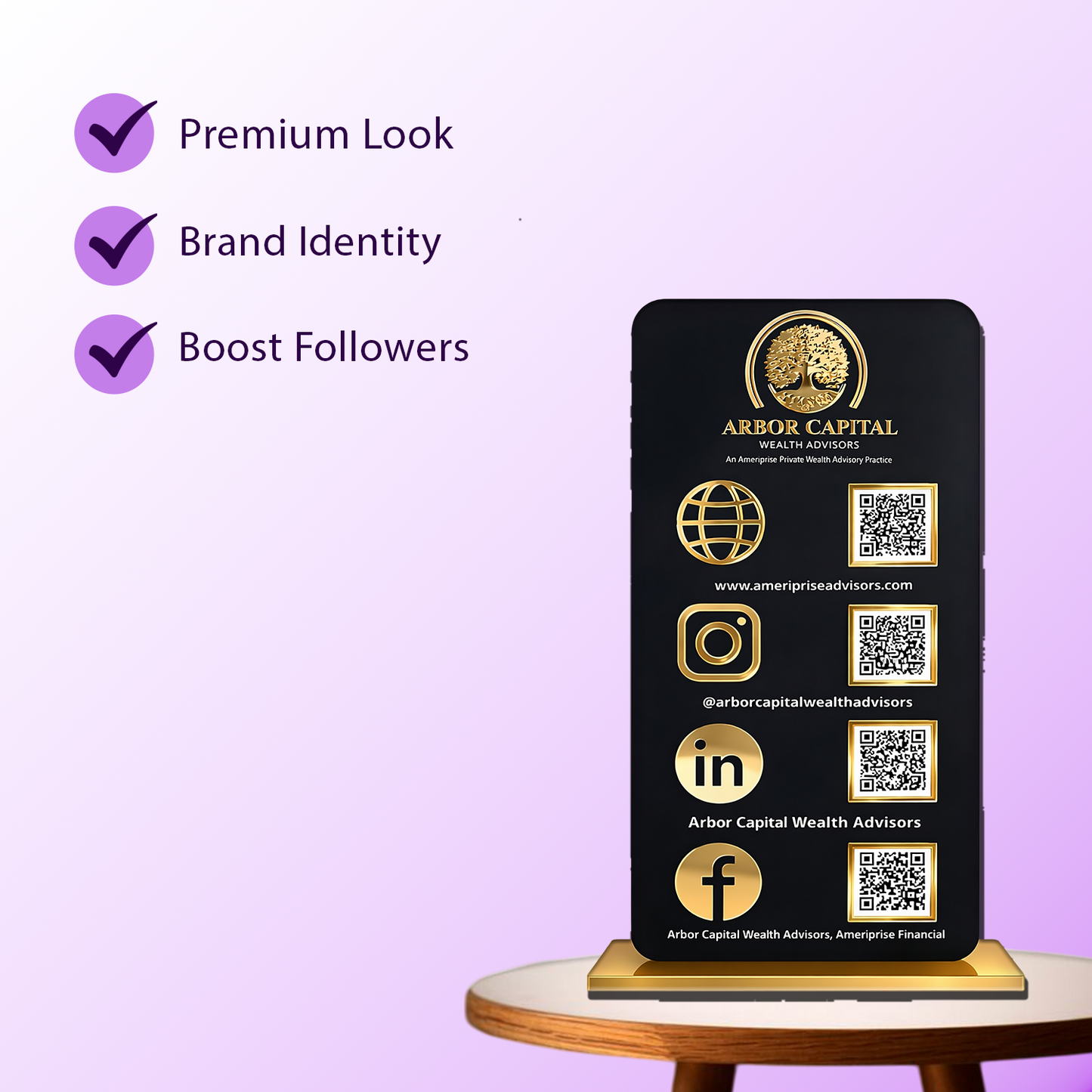 4QR Premium Standee - Portrait