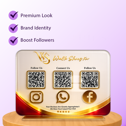 3QR Smart Business QR Standee