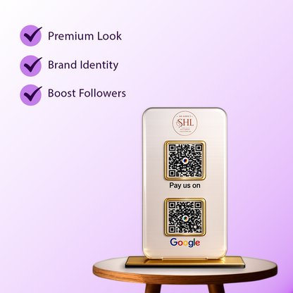 2QR Solid Colured Standee
