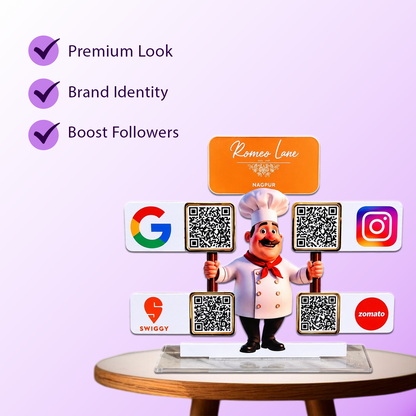 4QR Custom Standee - Chef