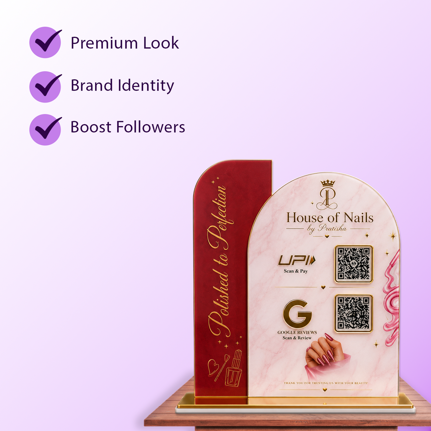 2QR ArchGlow Premium Standee