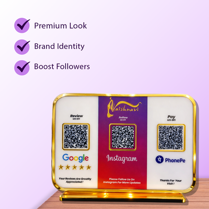 3QR Premium stand / Social Media Edition