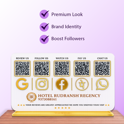 5QR Premium Standee - Landscape
