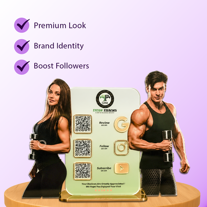 3QR Custom Standee For GYM Fitness