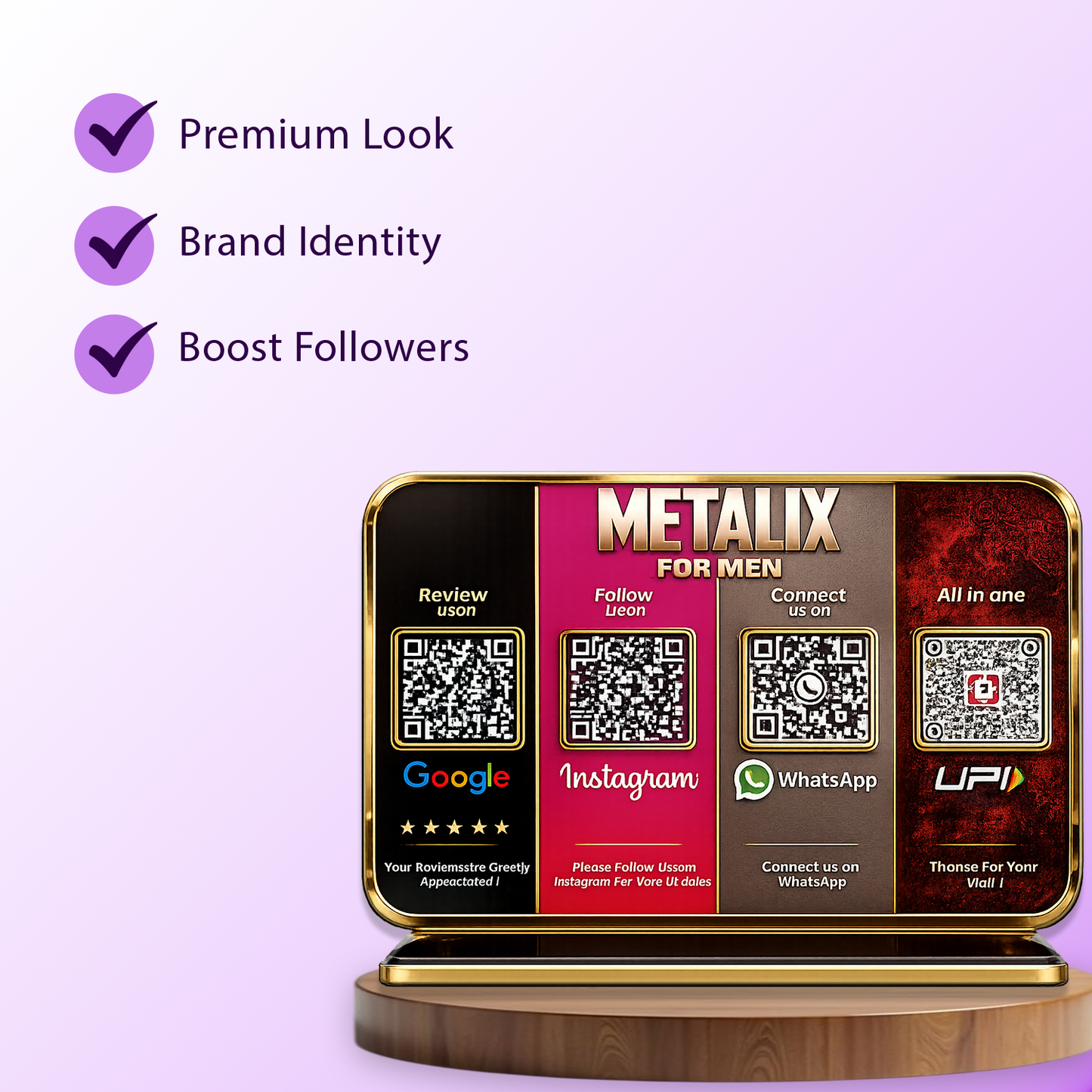 4QR Premium Standee - Social Media Edition