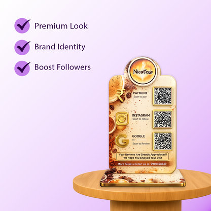 3QR Brew Premium Standee