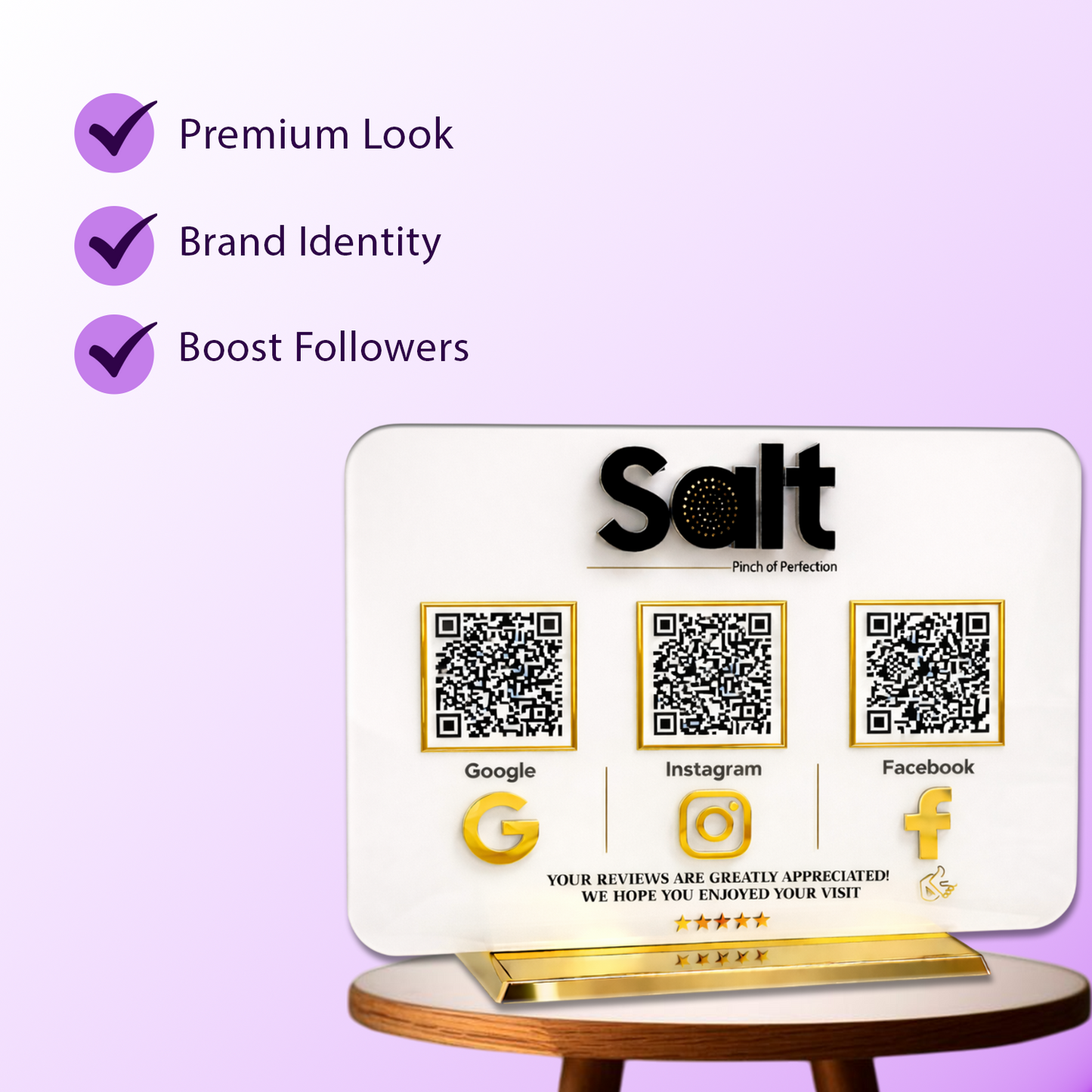 3QR Landescape Standee