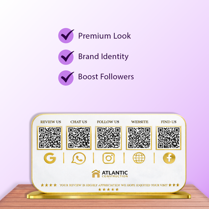 5QR Premium Standee - Landscape